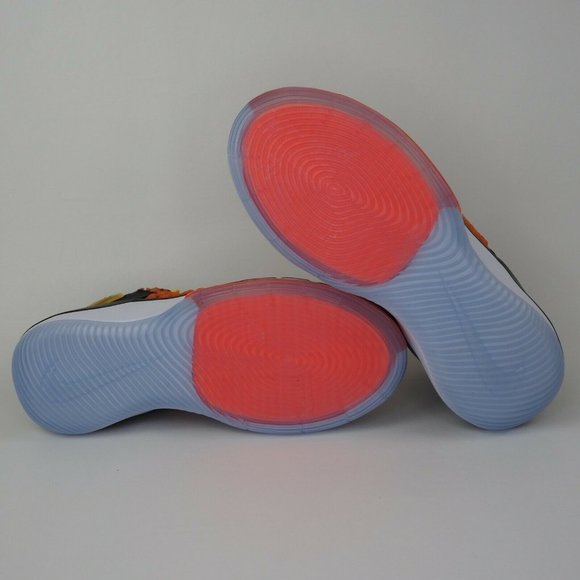 Nike Alphadunk Basketball Men's Shoes Orange Black - Picture 10 of 12